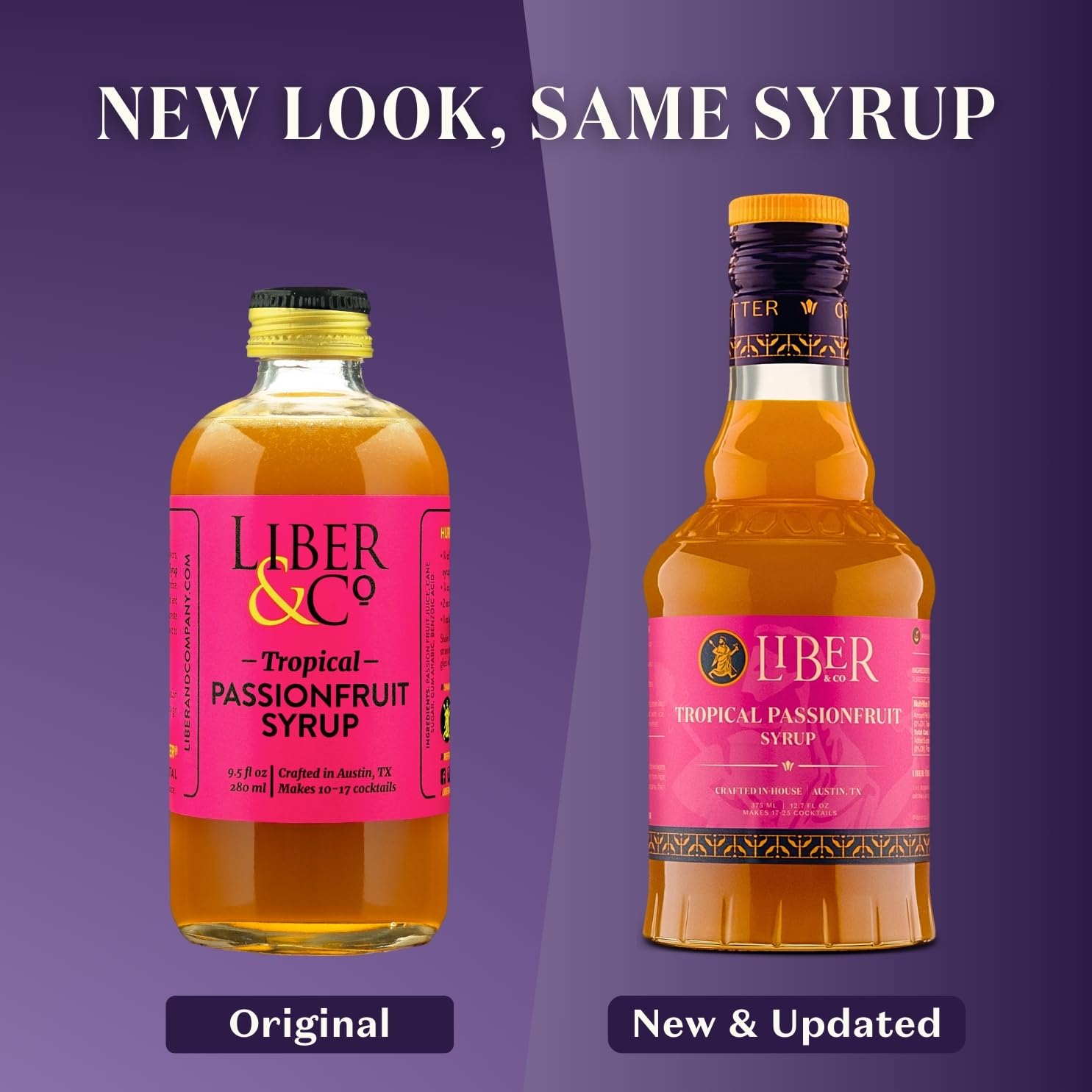 Liber & Co. used in a tiki cocktail demonstrating bright fruit notes and cocktail appeal