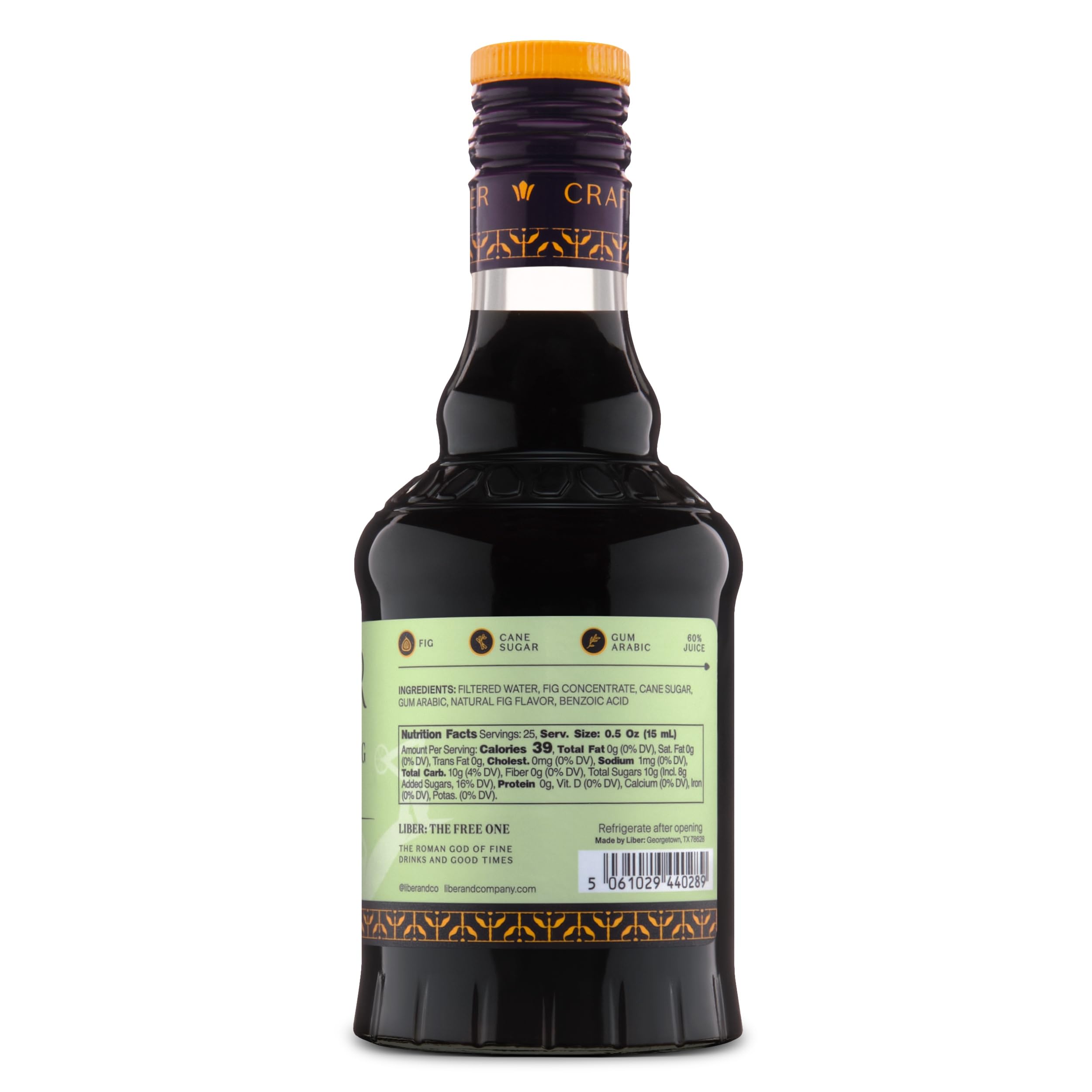 Liber & Co. syrup added to Old Fashioned demonstrating cocktail enhancement benefit