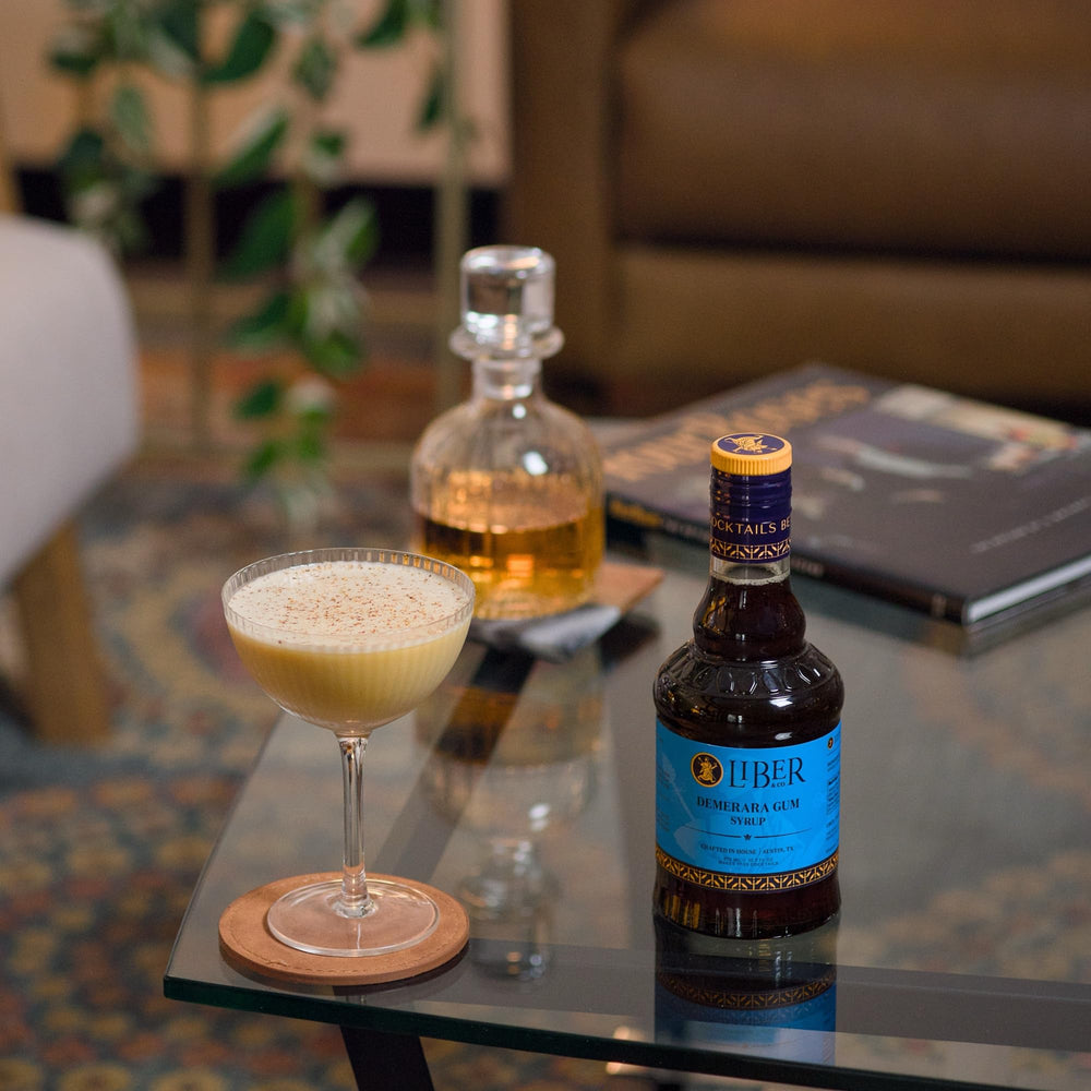 Liber & Co. Old Fashioned with demerara syrup showing deeper caramel flavor
