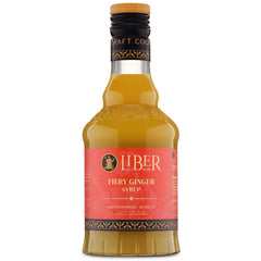Liber & Co. front bottle view showcasing fiery ginger syrup for bold cocktails