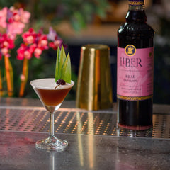 Liber & Co. Tequila Sunrise with grenadine delivering balanced sweet-tart flavor
