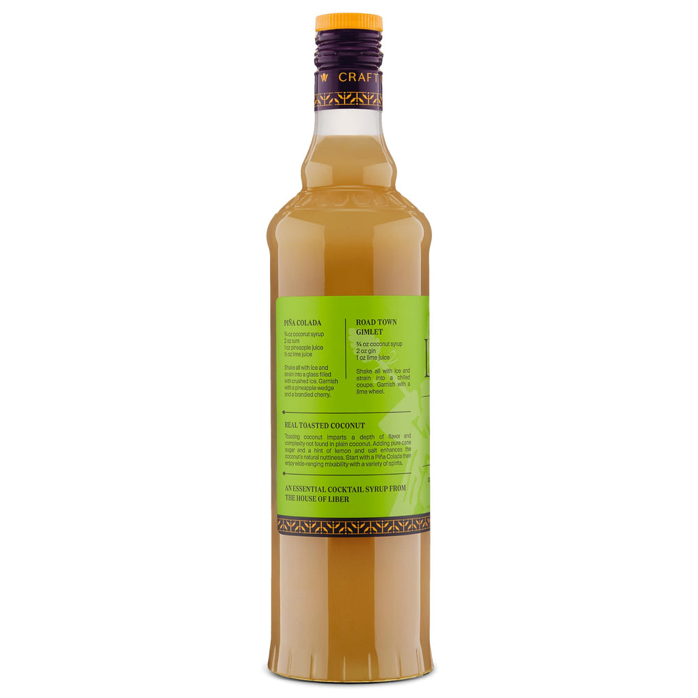 Liber & Co. bottle beside measuring jigger to show portioning and yield benefit