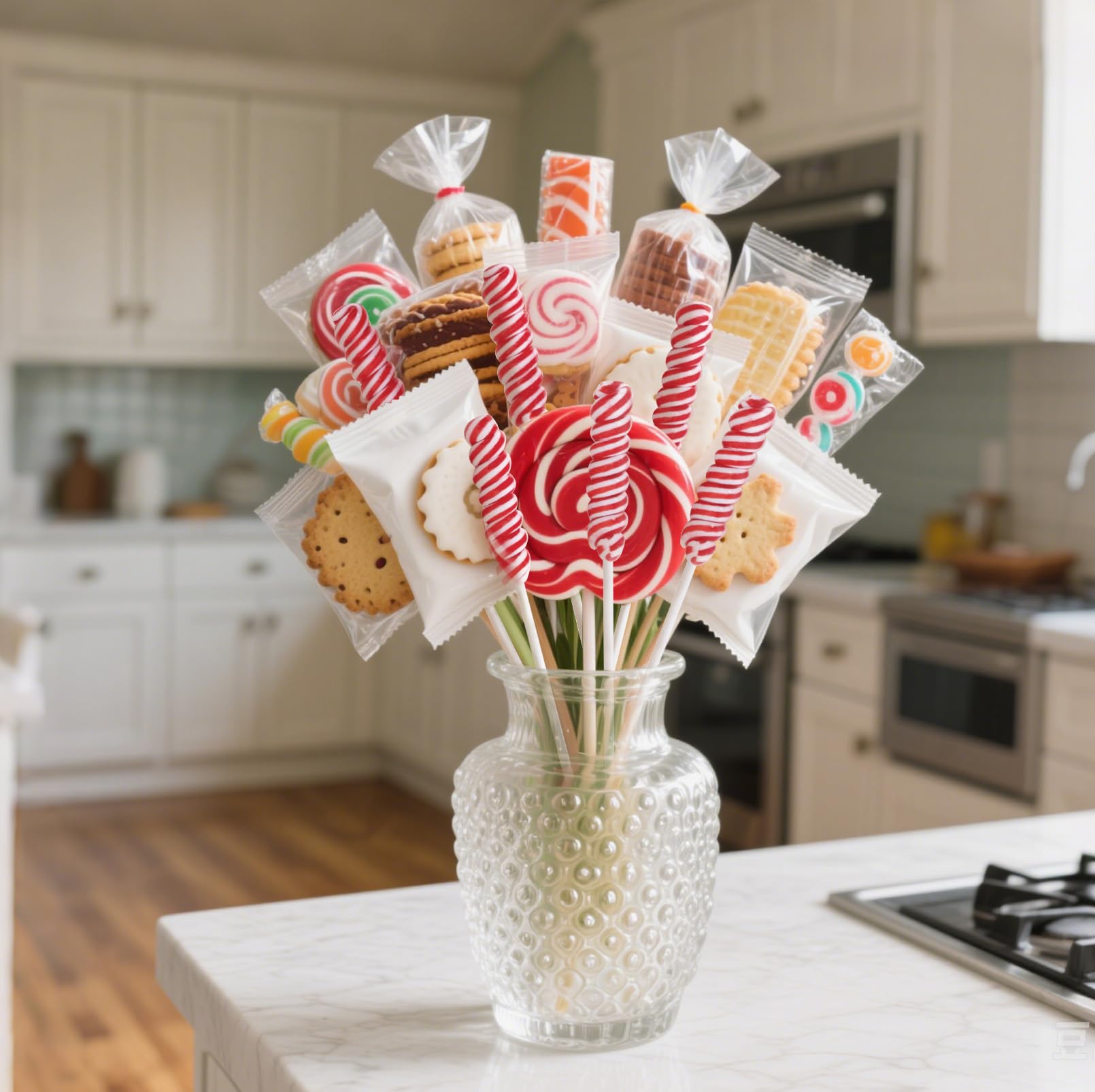 LIDATREE lollipop held in hand showing 2.5-inch size for kids and guests