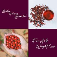 Life Plus Style Gourmet pouring steeped rosehip hibiscus green tea, illustrating rich color and refreshment