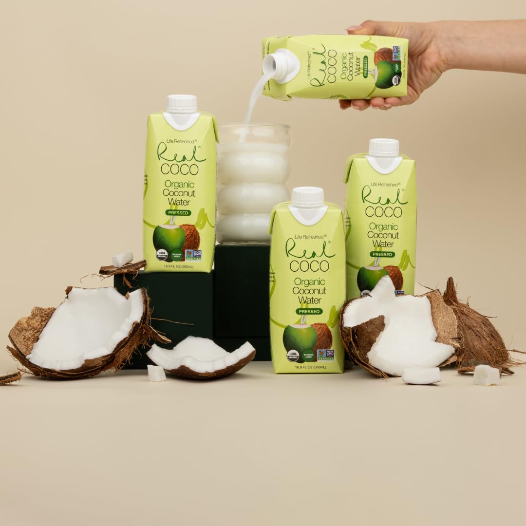Life Refreshed label detail highlighting USDA Organic and no added sugar benefits