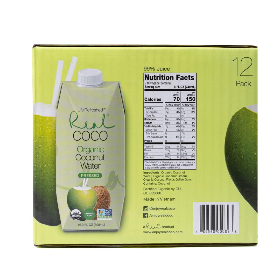 Life Refreshed close-up of coconut water texture showing clear hydration and natural electrolytes