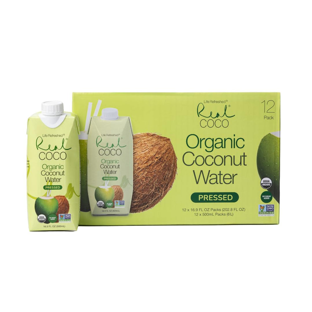 Life Refreshed front packaging showing 500mL bottle and organic branding for convenient hydration
