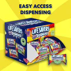 Life Savers individually wrapped Big Ring close-up preserving freshness and portioning