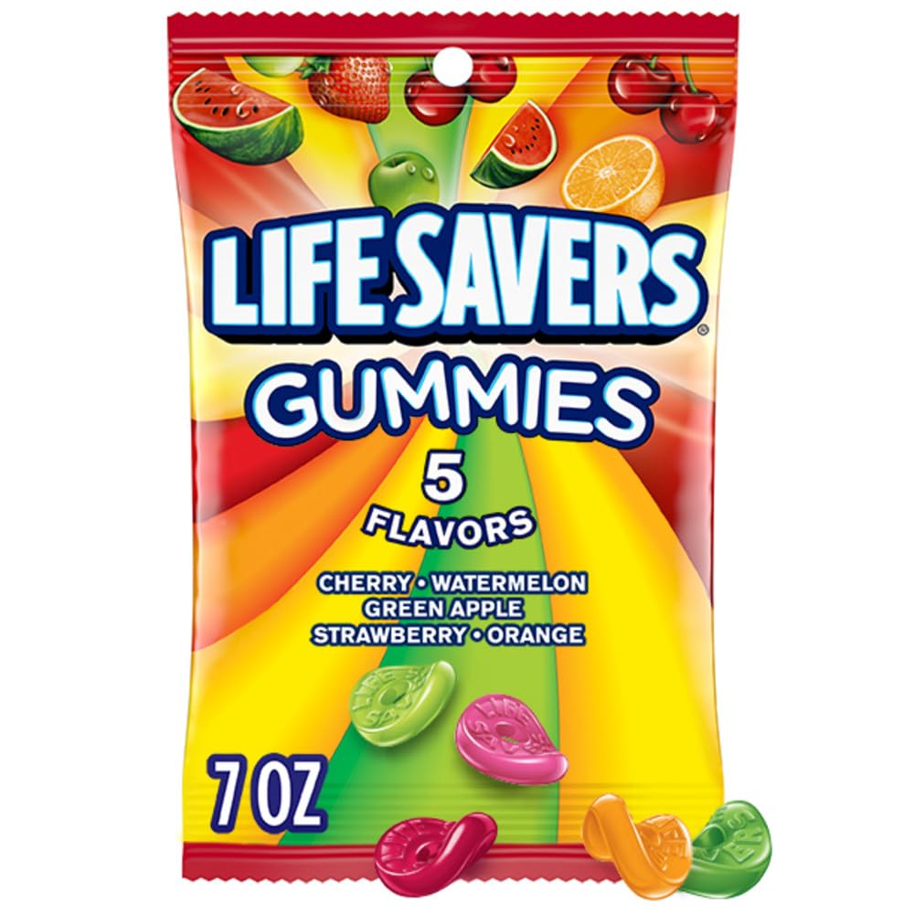 Life Savers front pack showing colorful gummy bag and branding for easy recognition
