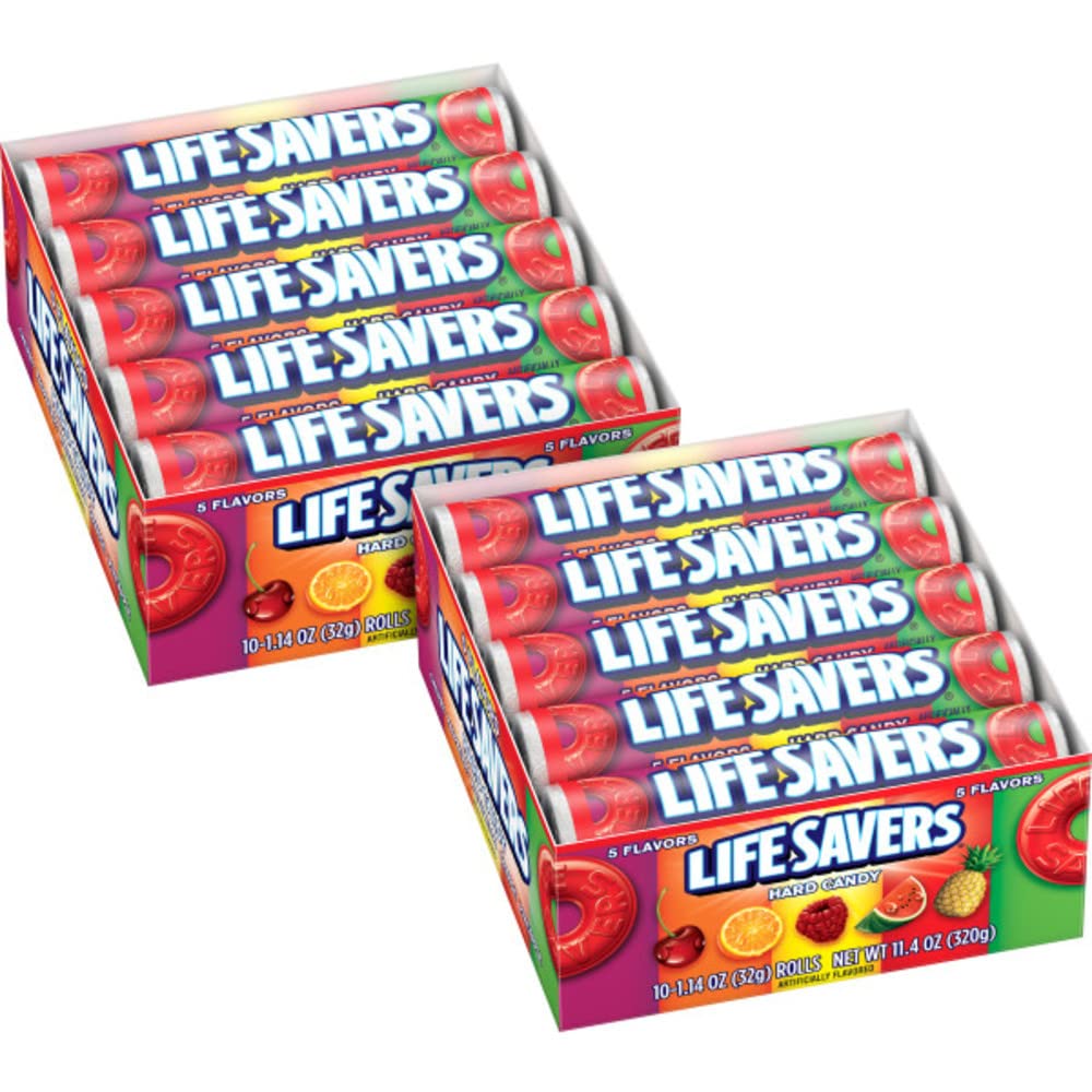 Life Savers front packaging showing brand and colorful rolls for easy recognition