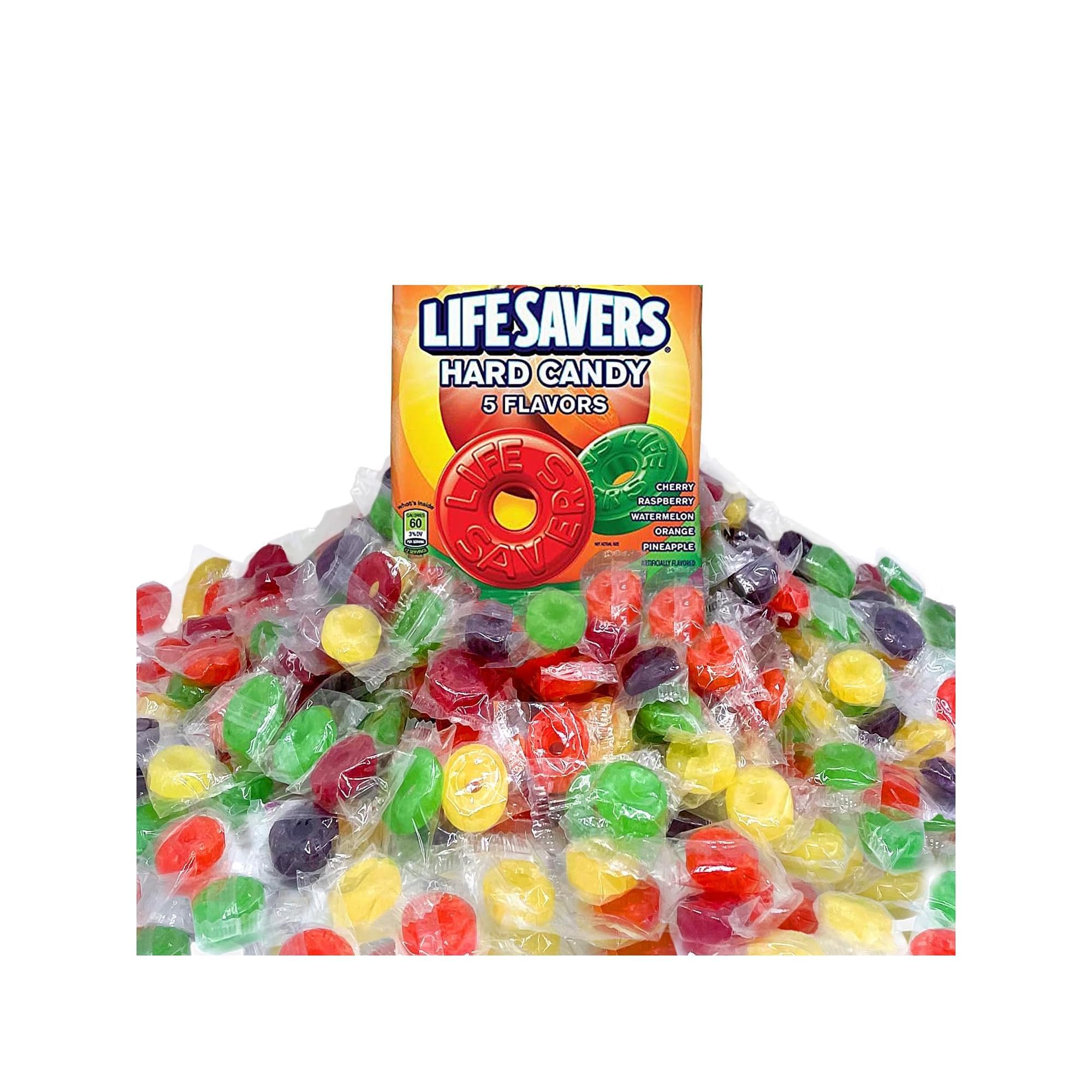 Life Savers front packaging showing 2 lb mixed flavors and brand for easy recognition