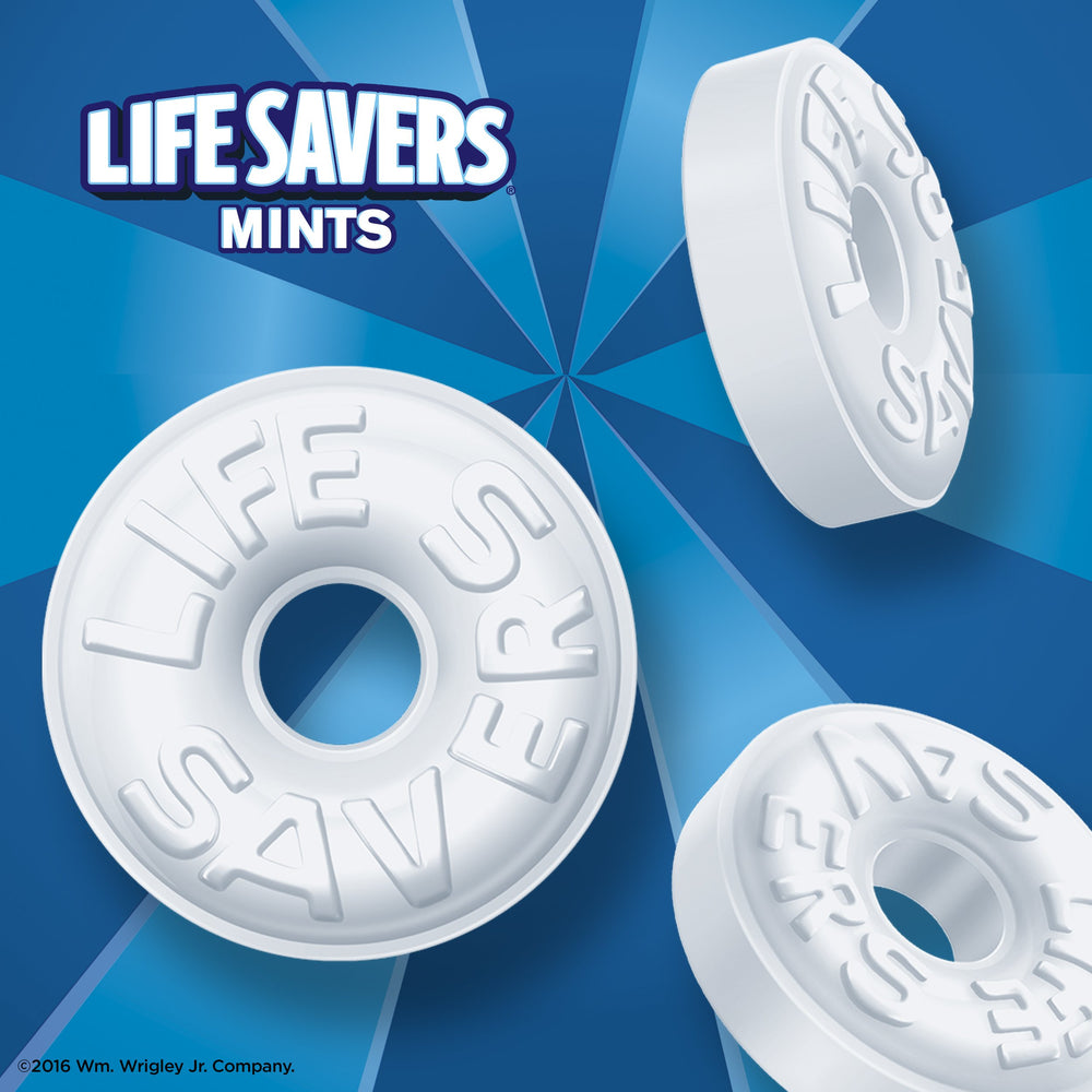 Life Savers single opened bag with wrapped mints, convenient for travel