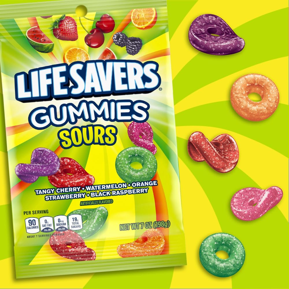 Life Savers single individually wrapped pack on a hand highlighting convenience for sharing