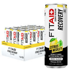 LIFEAID FITAID front packaging shows citrus medley and zero sugar benefit