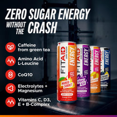 LIFEAID pouring FITAID Energy Zero into a glass to show carbonation and clarity