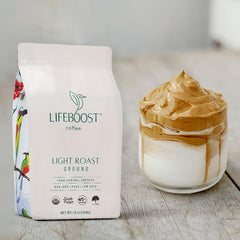 Lifeboost close-up of sun-dried beans highlighting single-origin quality