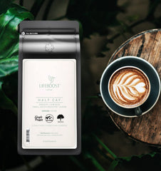Lifeboost ground coffee texture close-up for rich flavor