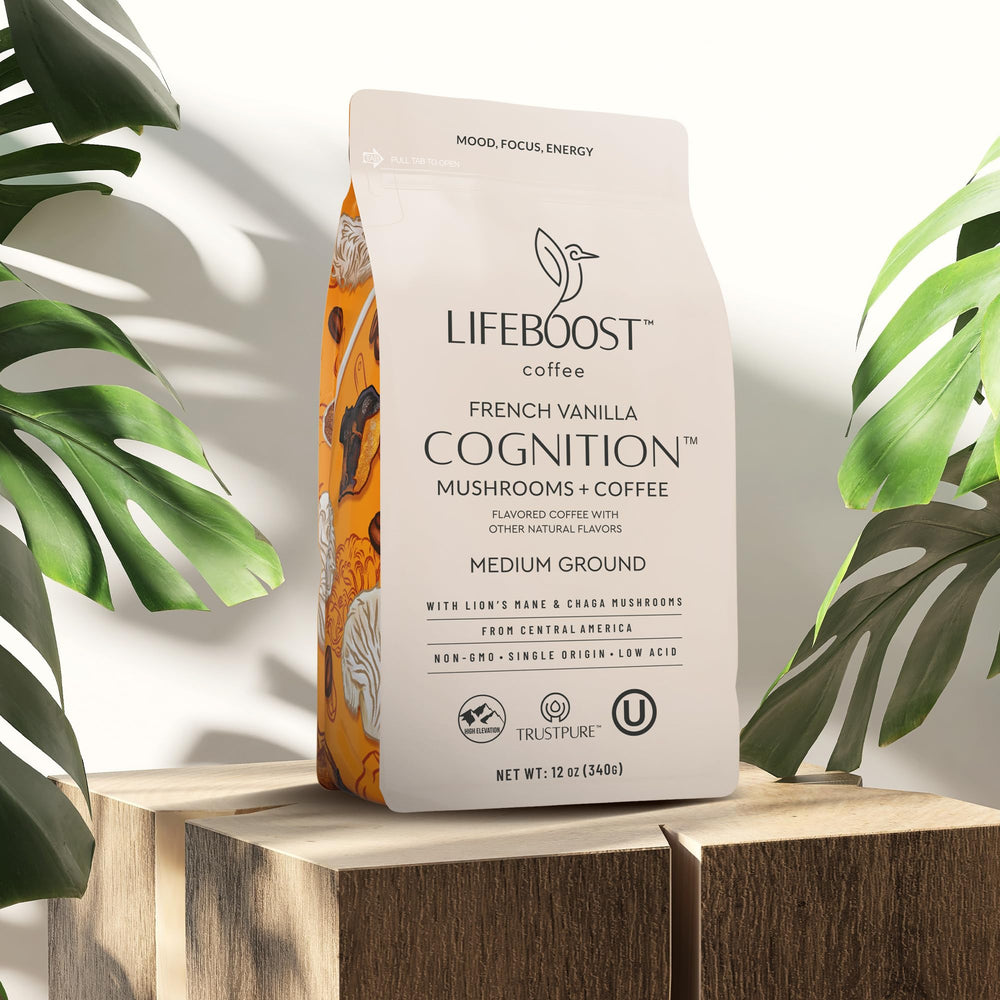 LIFEBOOST creamy foam top on brewed cup showing rich flavor and aroma