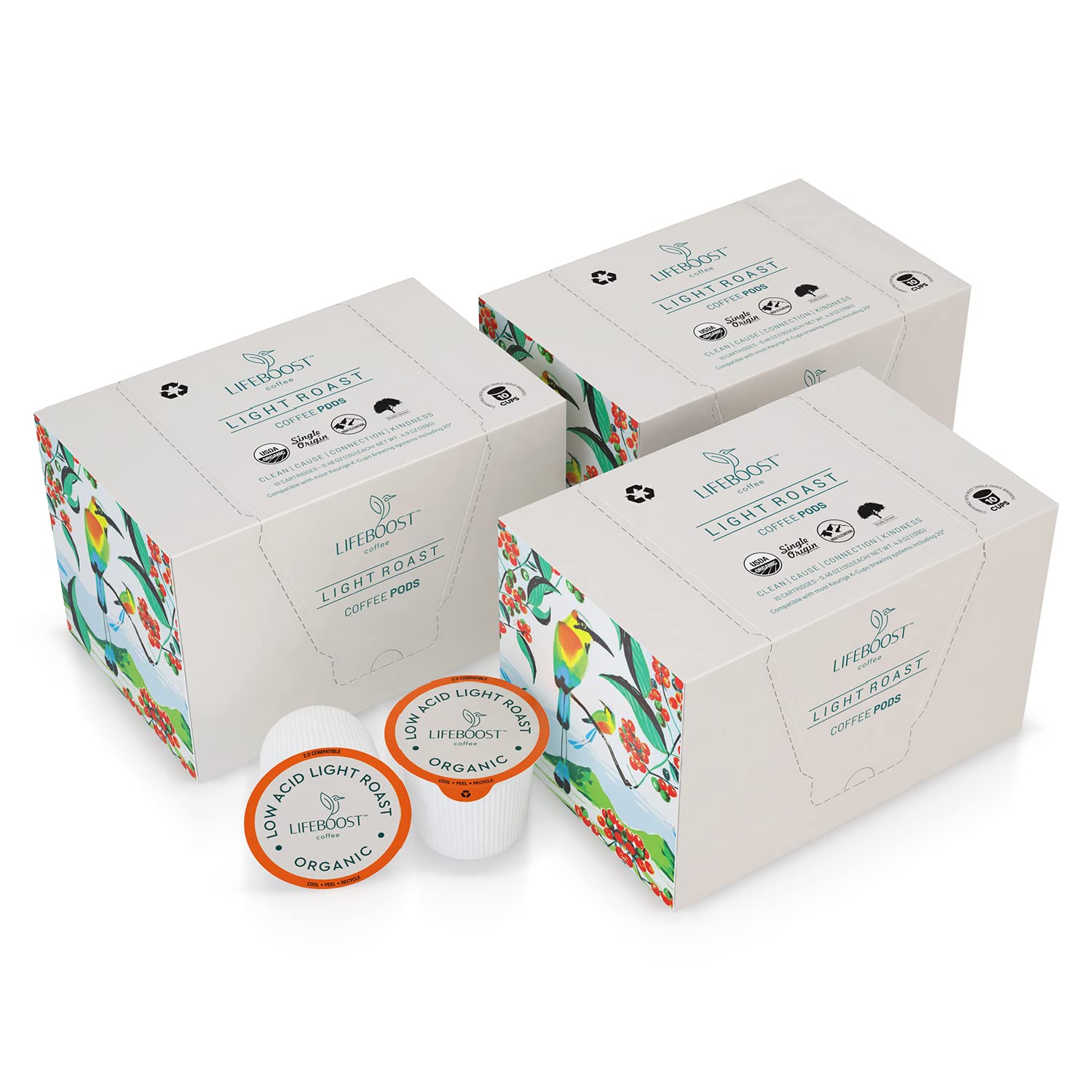 Lifeboost label with USDA organic seal demonstrating certified quality