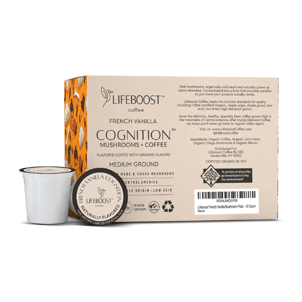 Lifestyle scene with Lifeboost cup on breakfast table for morning routine support
