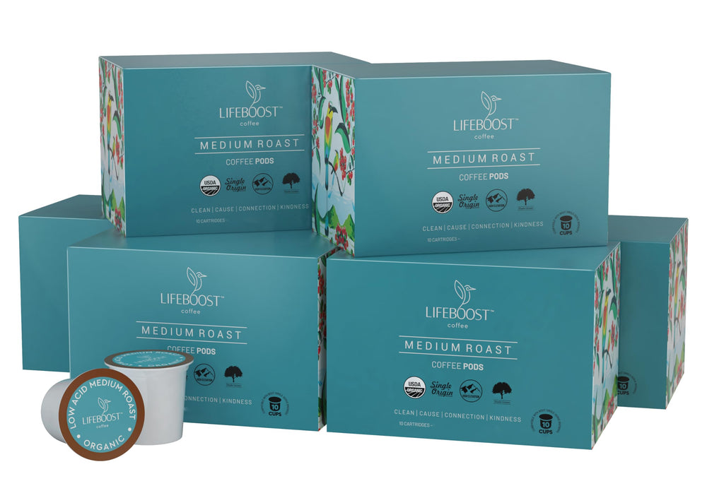 LIFEBOOST K-Cup held in hand for size comparison and easy single-serve portability