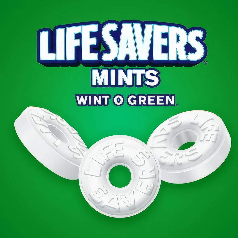 Life Savers single individually wrapped mint emphasizing freshness and portability