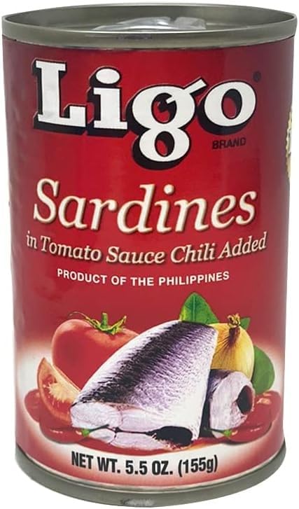 LIGO six cans stacked showing pack size, pantry-ready and long shelf life benefit