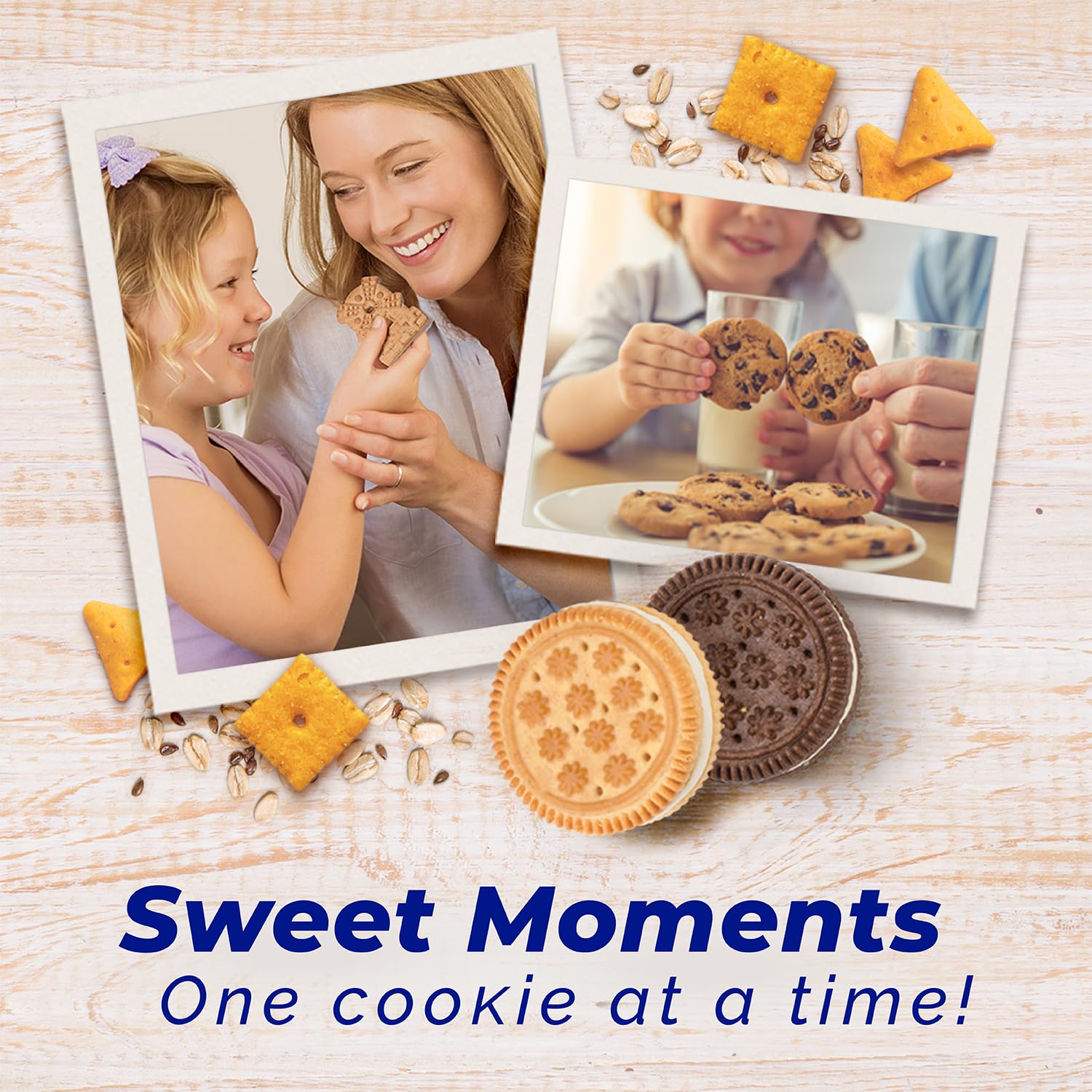 Lil Dutch Maid cookie held in hand showing size and snack-portable portion