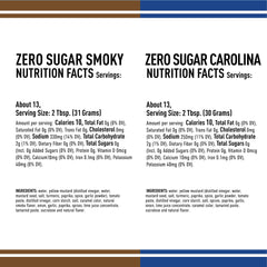Lillie's Q Smoky Zero close-up label highlighting flavor and chef-crafted quality