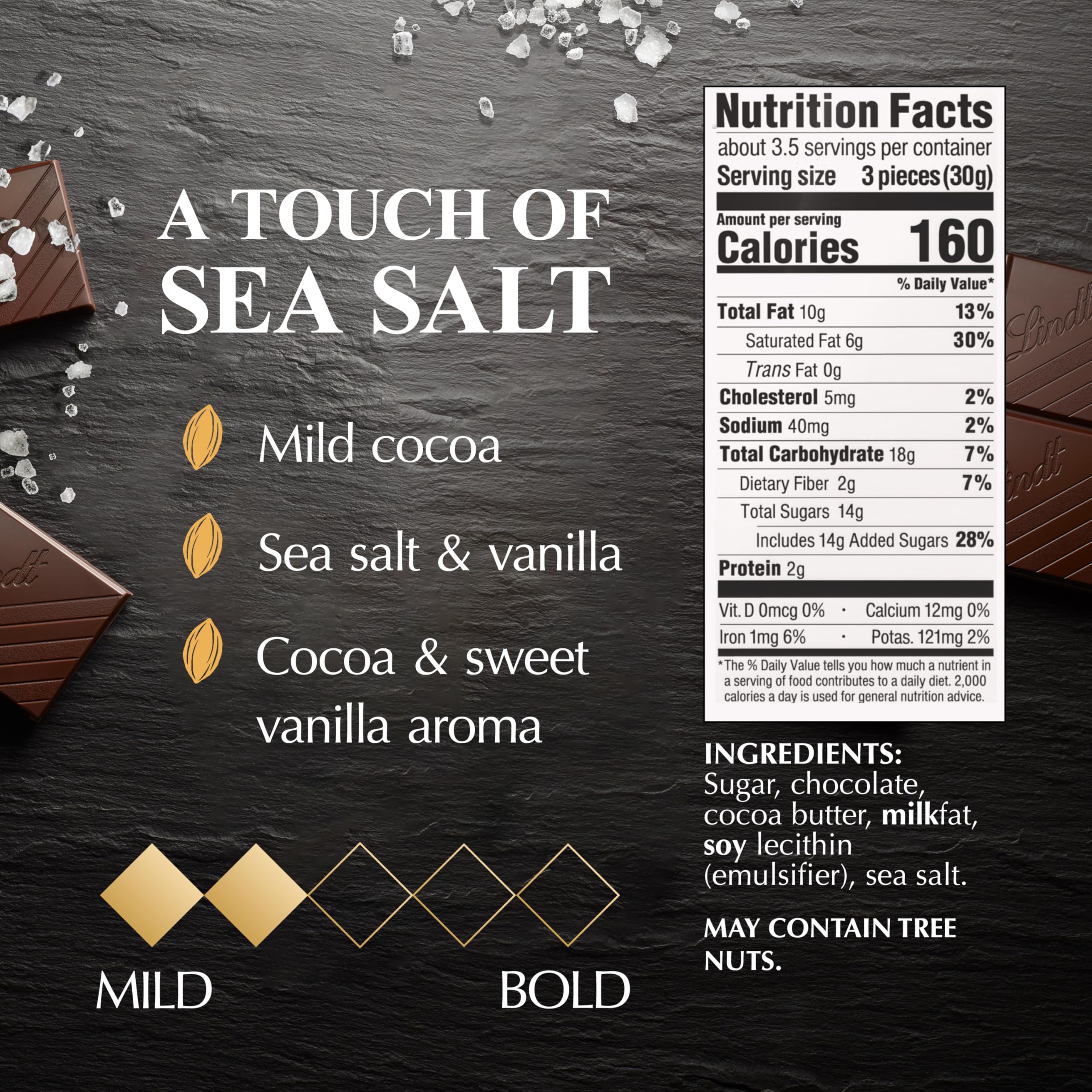 Lindt chocolate piece melting smoothly, ideal for baking or sauces