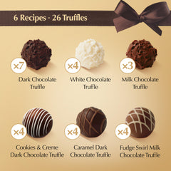 Lindt close-up of truffle surface texture highlighting creamy interior