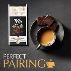 Lindt open chocolate bar with pre-portioned squares for easy portions