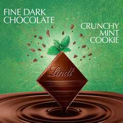 Lindt EXCELLENCE mint cookie cookie bits detail adding crunchy contrast
