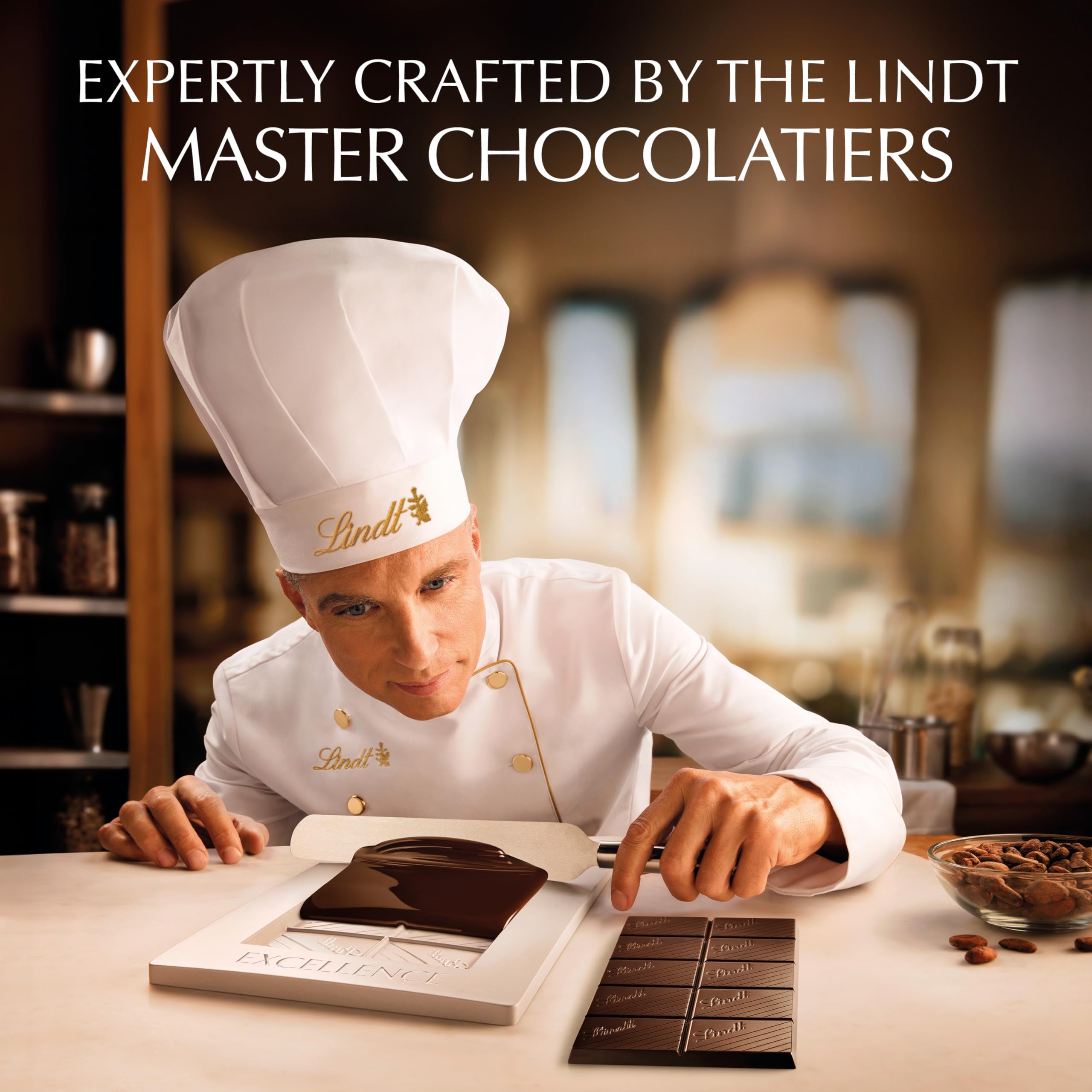 Lindt EXCELLENCE mint cookie boxed as elegant gift-ready display
