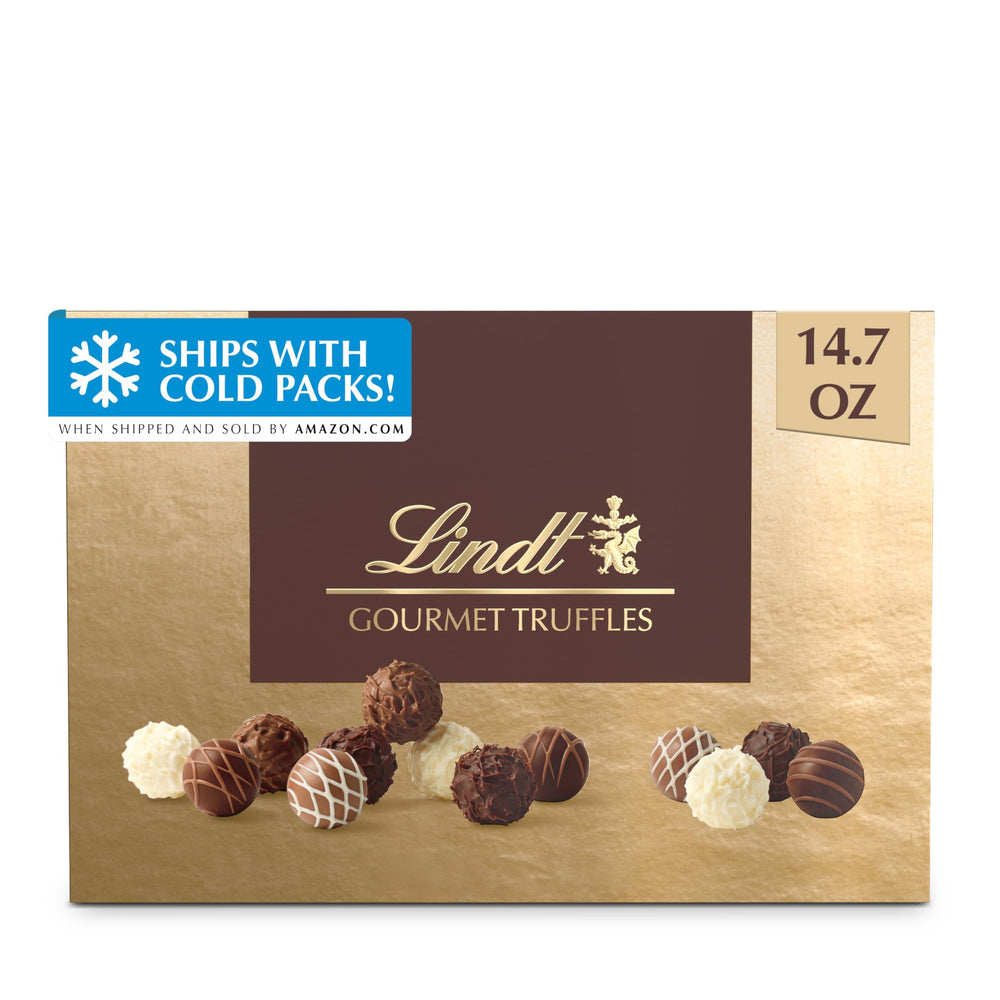 Lindt front packaging showing elegant gift-ready box and branding