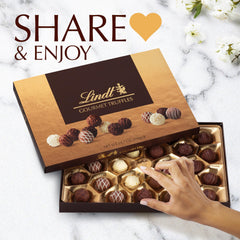 Lindt individually wrapped truffle for freshness and convenient sharing