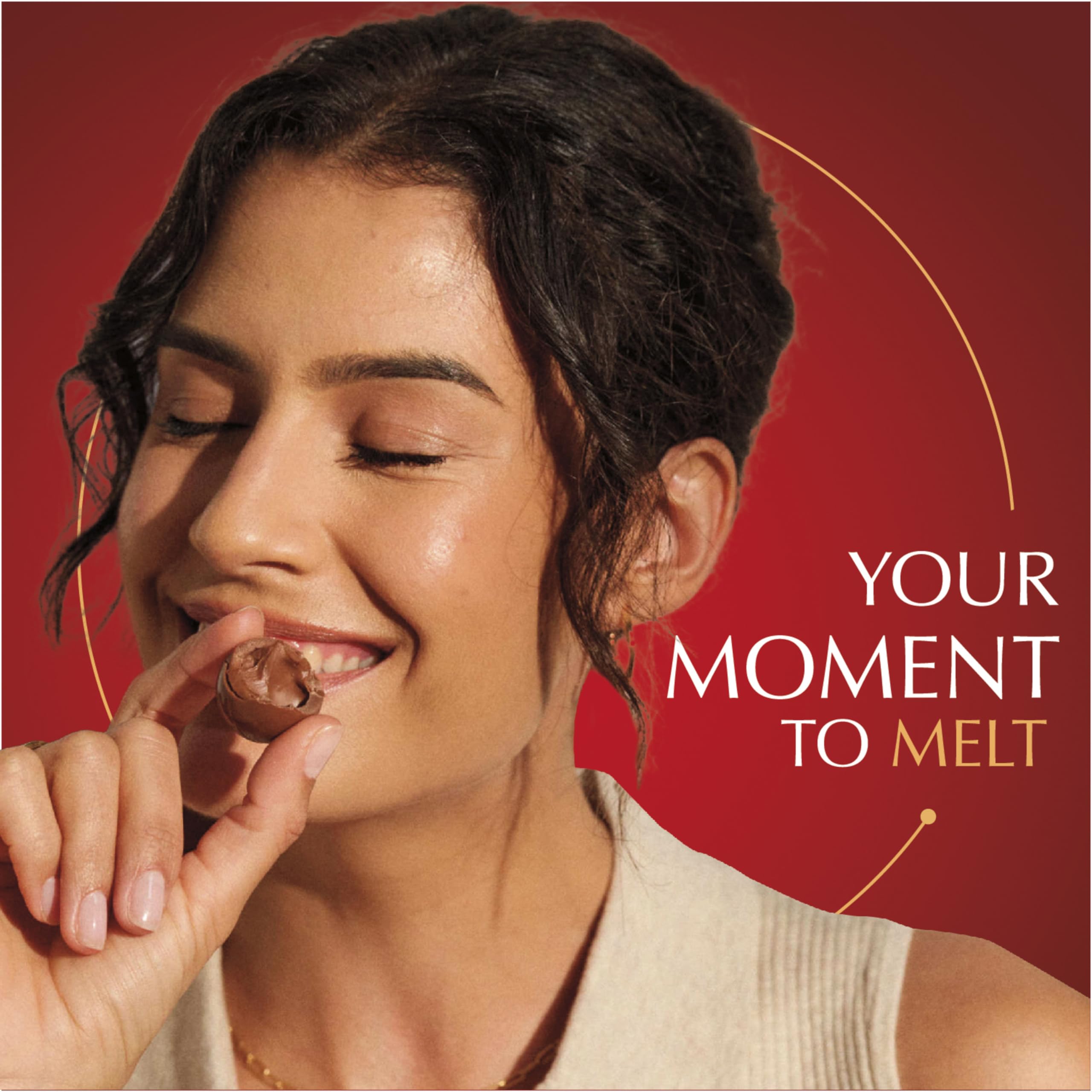 Lindt LINDOR individually wrapped truffles in a pile for easy portioning