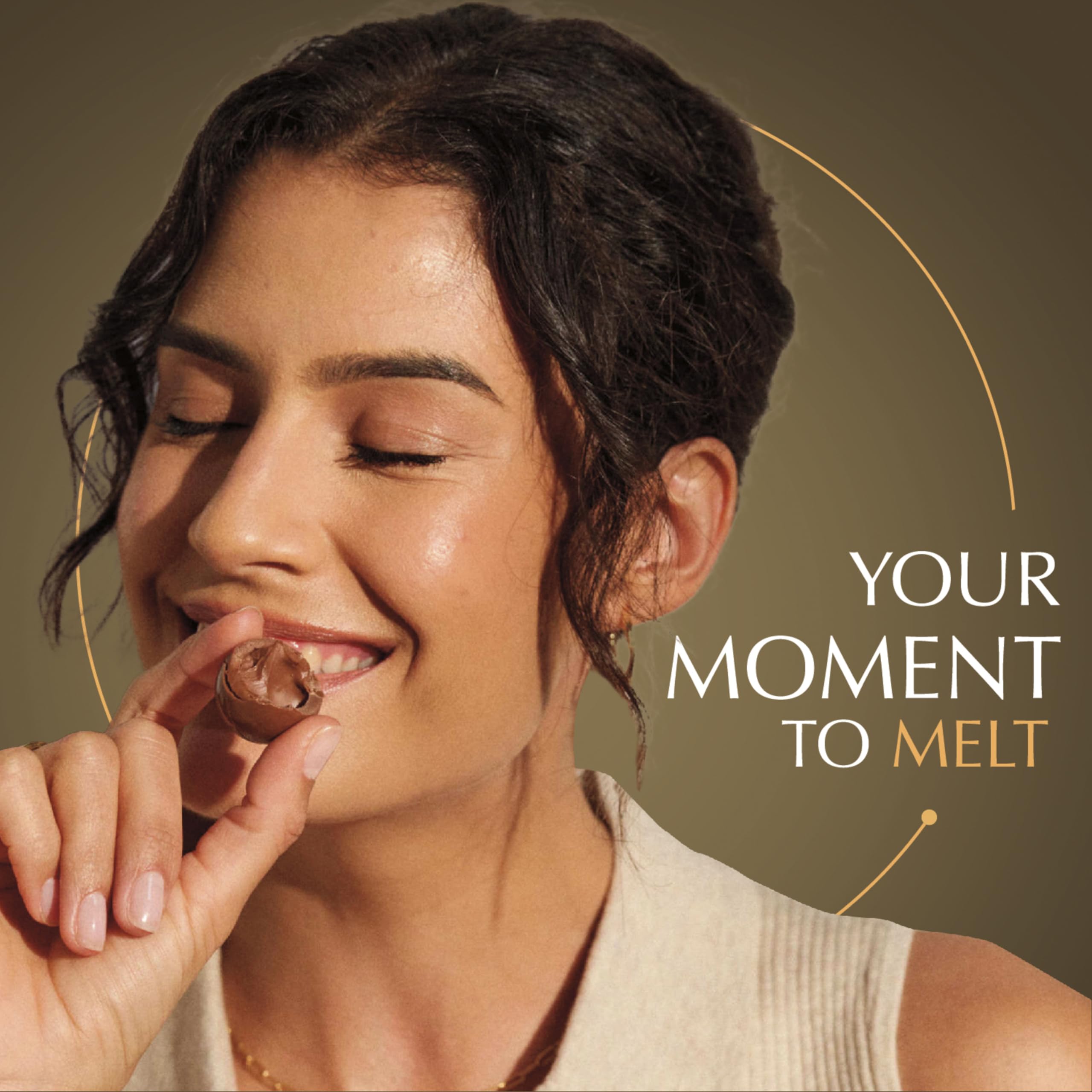 Lindt LINDOR variety spread showing five flavors for sampling and sharing