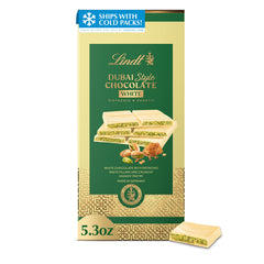 Lindt white chocolate bar front packaging showing premium design and gift appeal