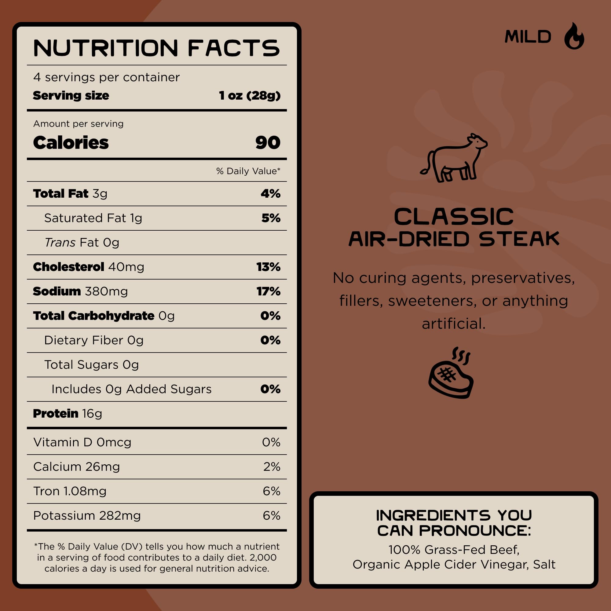 Lineage Provisions open pouch displaying tender beef bites and portability benefit