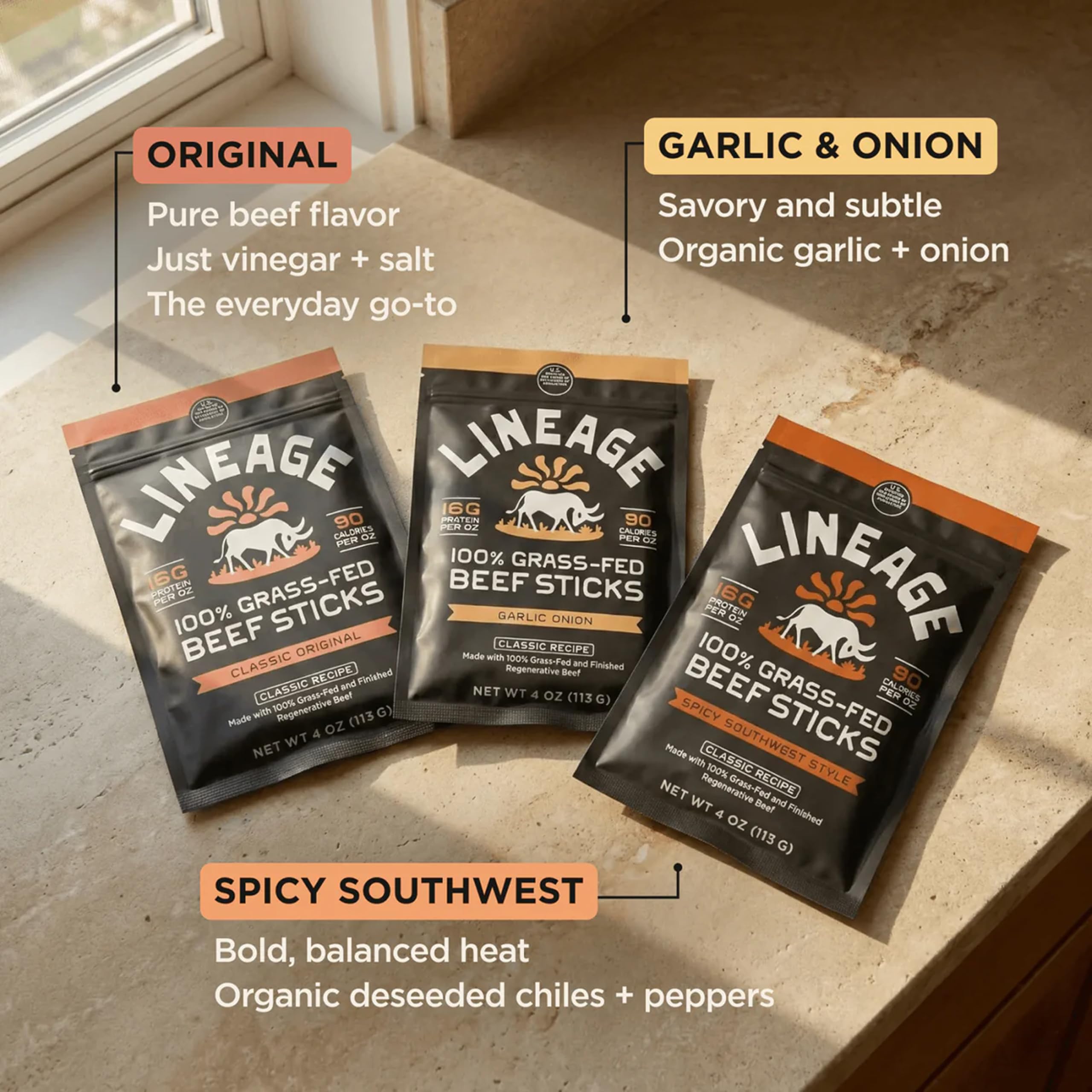 Lineage Provisions sliced on charcuterie board highlighting flavorful snack pairing