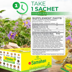 LINK SAMAHAN powder texture detail with visible spices, conveys natural ingredients and quality