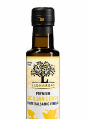 Liokareas label and cap close-up highlighting premium small-batch craftsmanship benefit