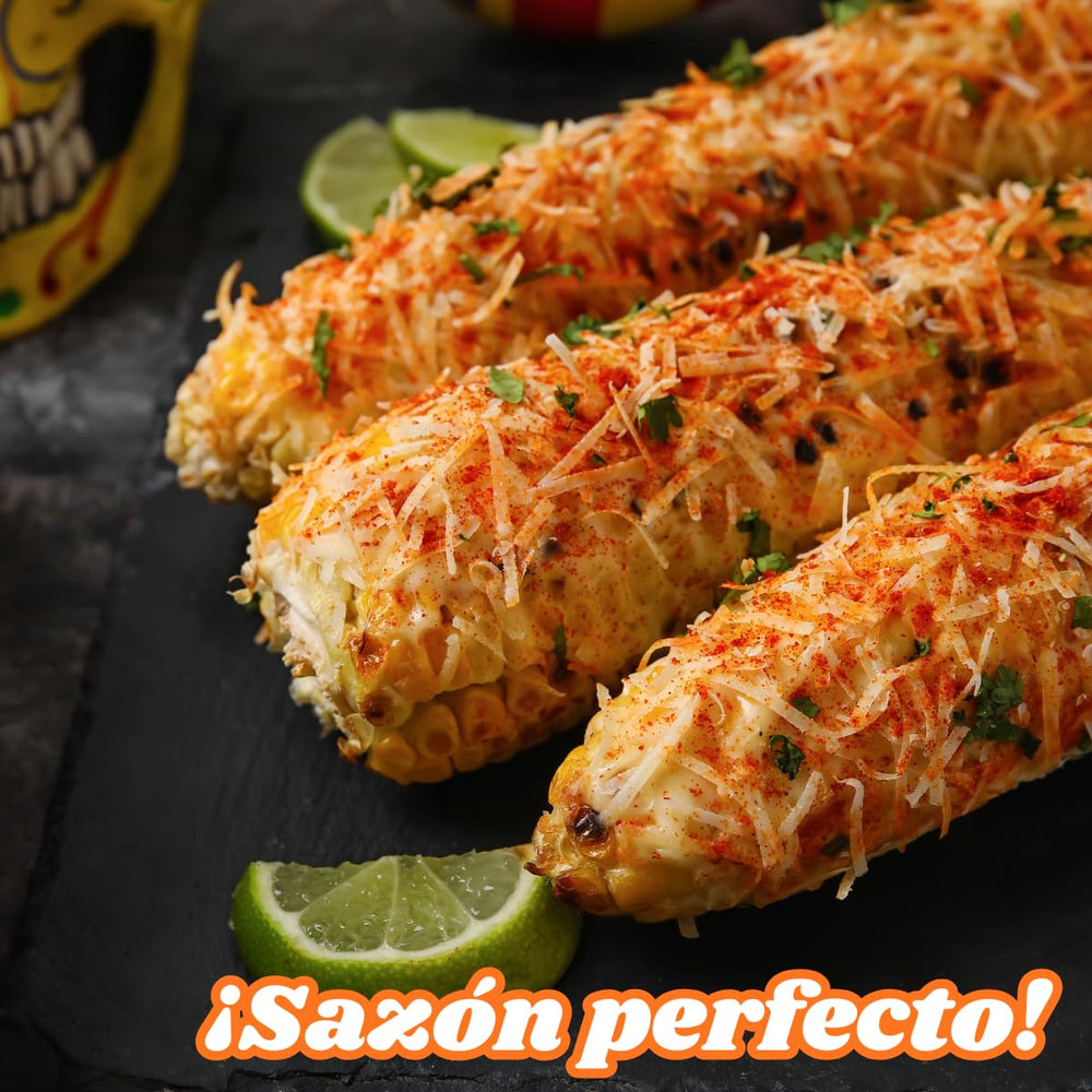 Lion Spice Co seasoning on corn on the cob for authentic taste