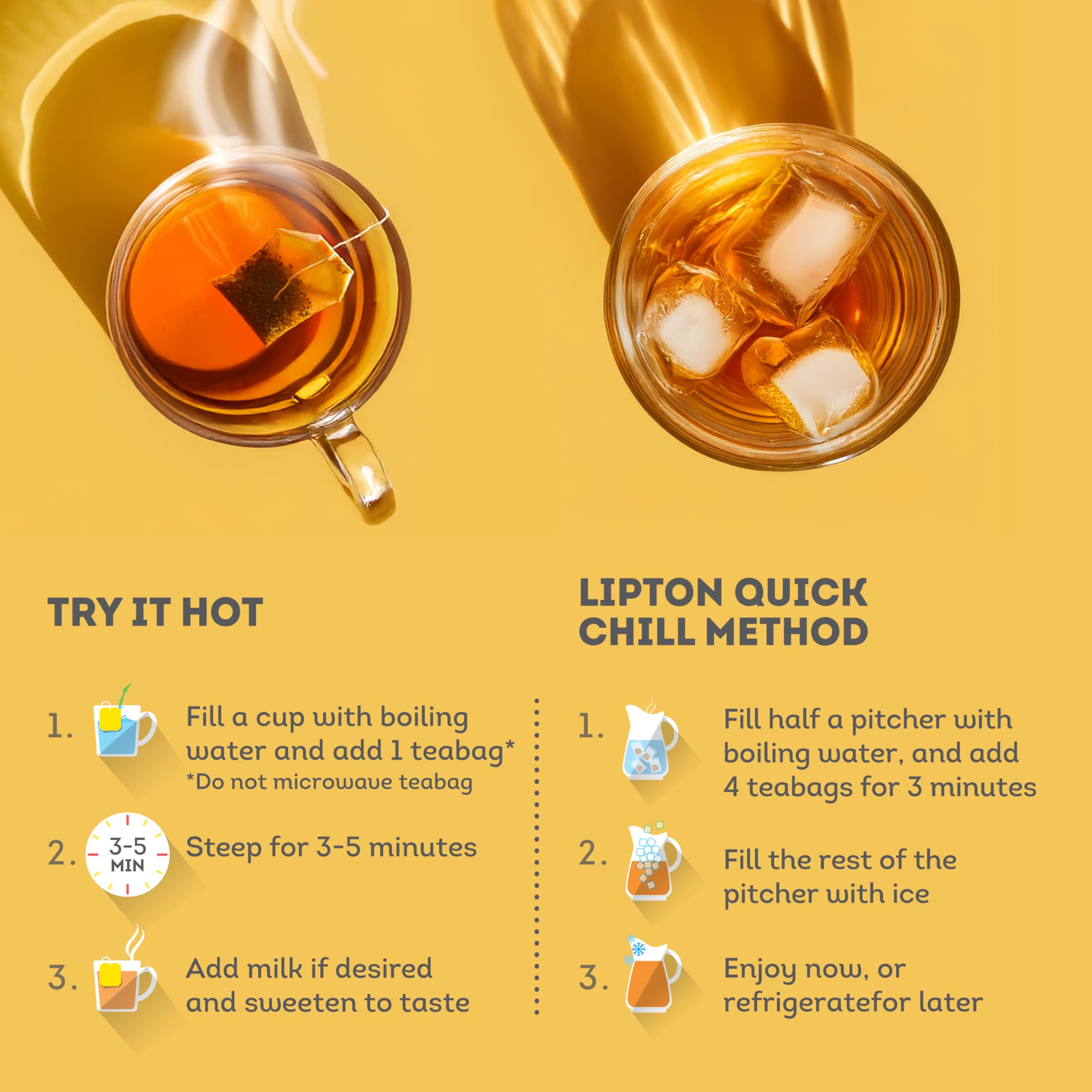 Lipton tea stored in airtight container preserving freshness longer