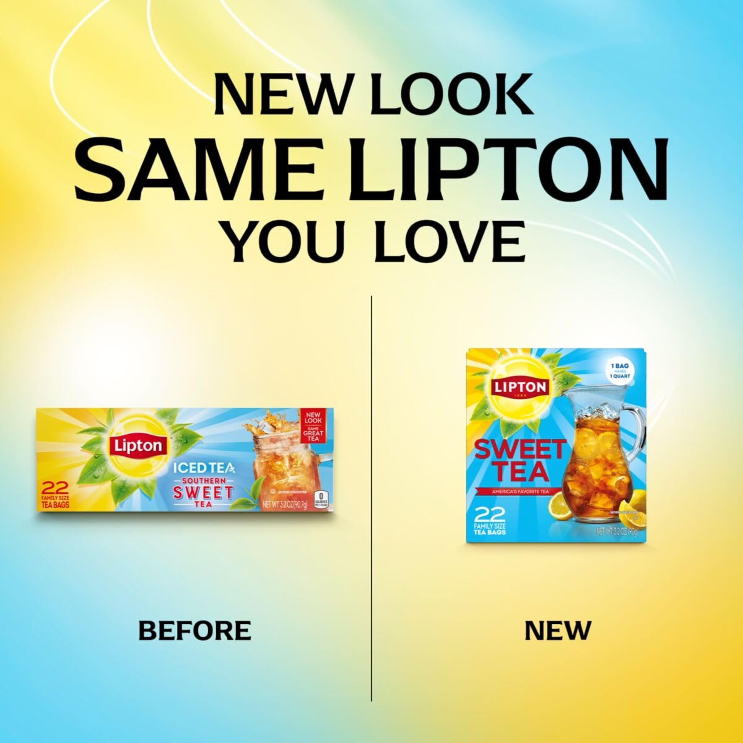 Lipton back panel with nutrition facts and ingredient clarity for informed choice