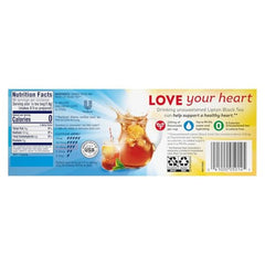 Lipton brewed iced tea in glass with ice showcasing refreshing clarity