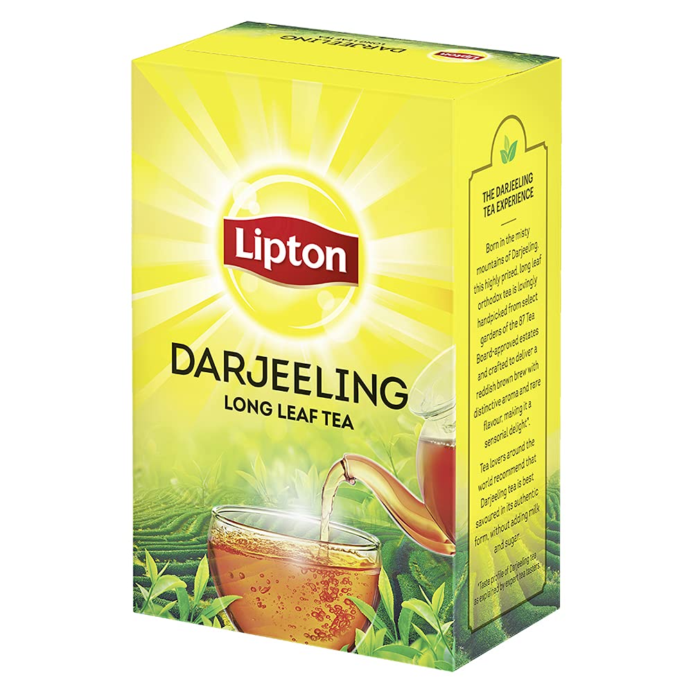 Lipton Darjeeling tea in infuser demonstrating easy preparation and aroma
