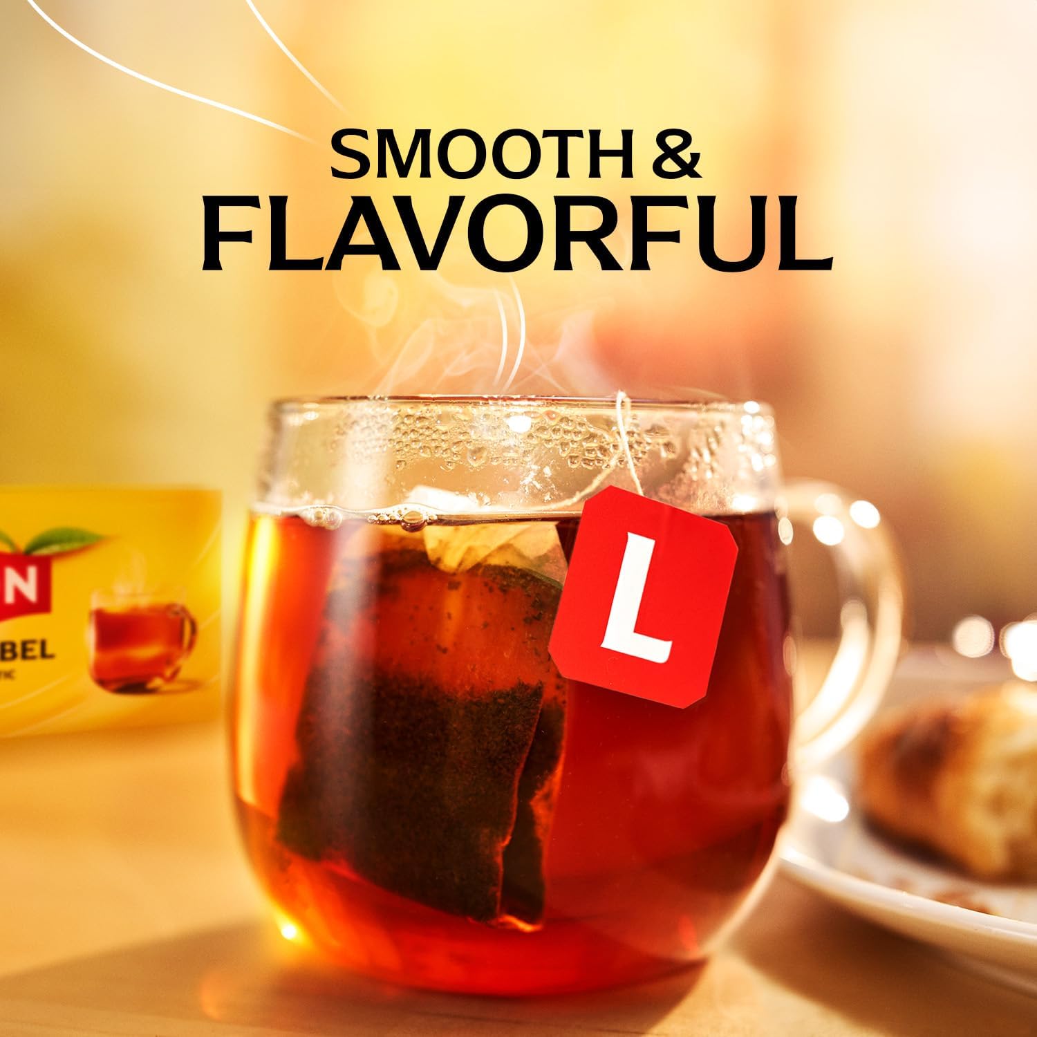 Lipton foil-sealed tray opened to show protected tea freshness