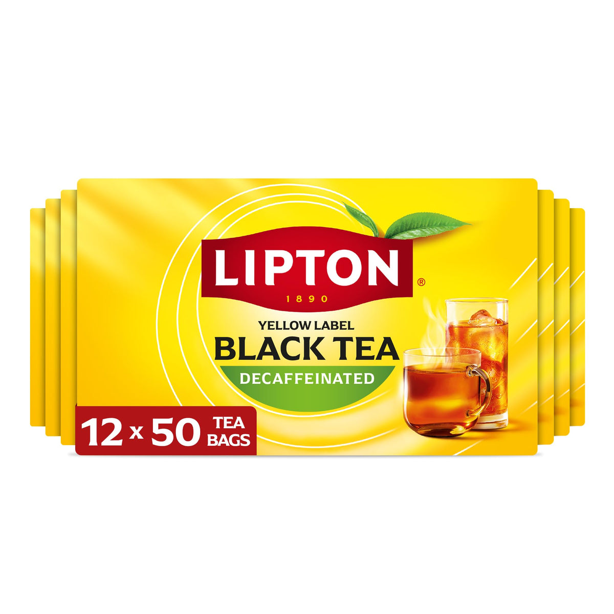 Lipton front packaging showing 12-box bundle and value supply